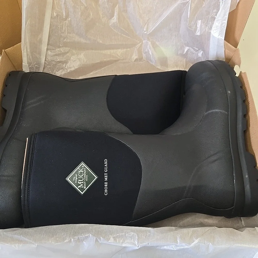 Muck Boot Chore‎ Classic Tall Steel Toe Men's Work Boot Metatarsal Guard Size 13